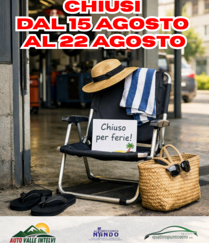 chiusi per ferie Ferie 2026